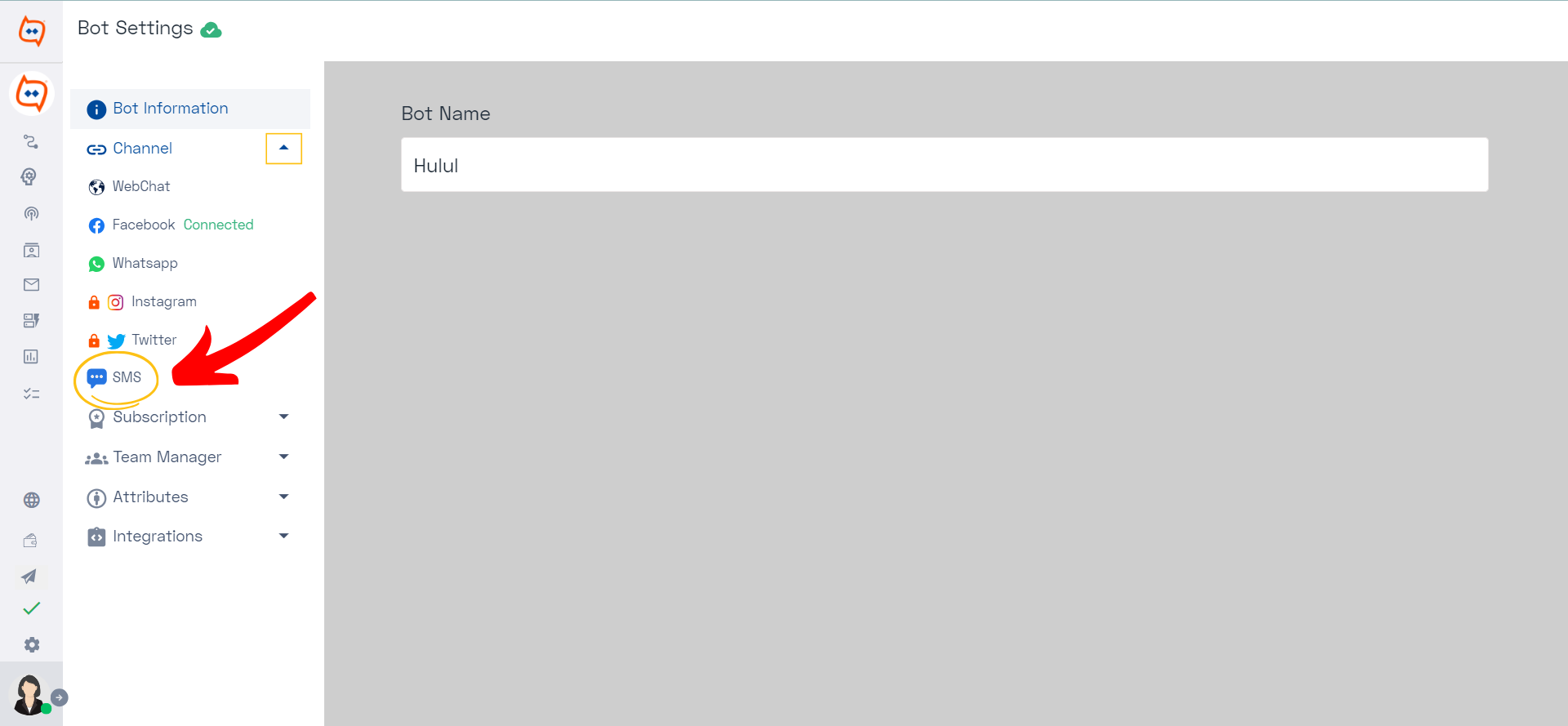Choose SMS as your preferred channel type. (3).png